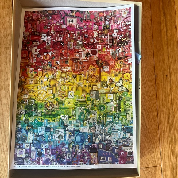 Cobble Hill 1000 piece puzzle Colourful Rainbow - Picture 3 of 5